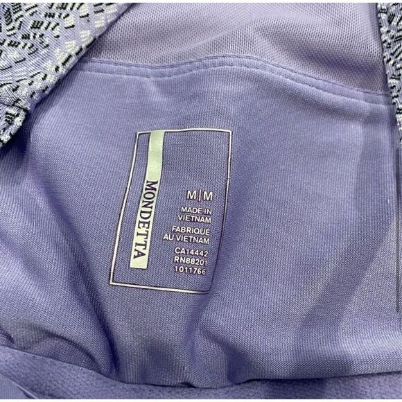 Mondetta Athletic Racerback Dress Purple Womens Sz Medium Built in Bra MPG - Picture 5 of 10